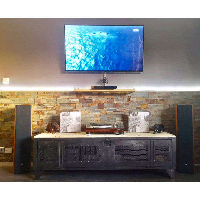 MEUBLE 4 / VESTIAIRE STYLE INDUSTRIEL MEUBLE TELEVISION