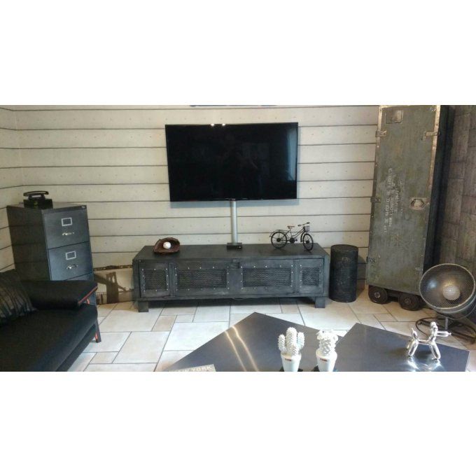 MEUBLE 5 / VESTIAIRE STYLE INDUSTRIEL MEUBLE TELEVISION