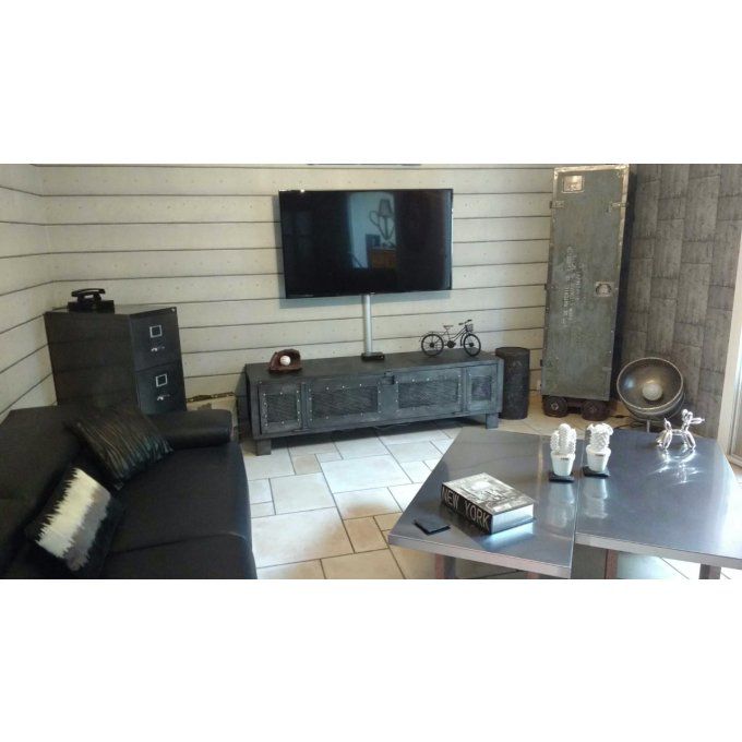 MEUBLE 5 / VESTIAIRE STYLE INDUSTRIEL MEUBLE TELEVISION