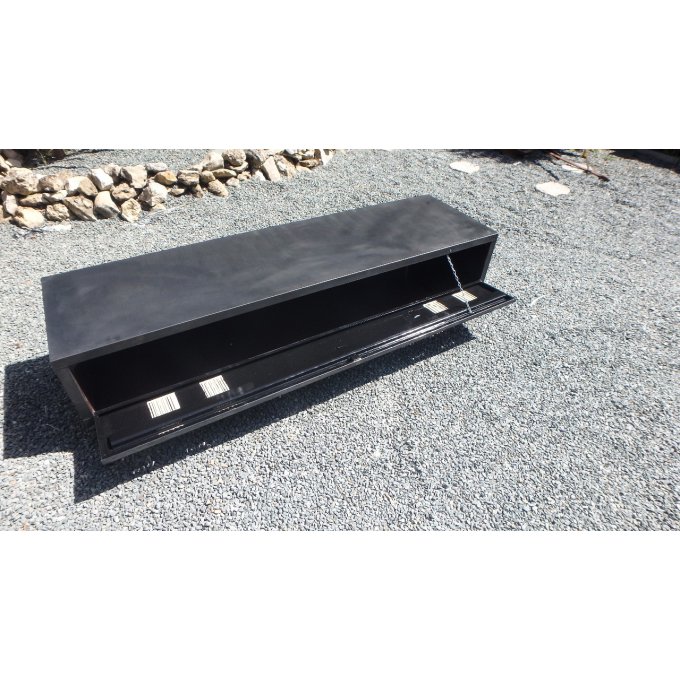 MEUBLE 9 / VESTIAIRE METTALLIQUE TEINTE CIRE "canon de fusil"